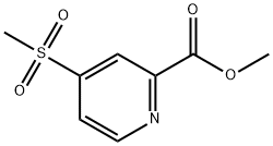 2-Pyridinecarboxylic acid, 4-(methylsulfonyl)-, methyl ester Structure