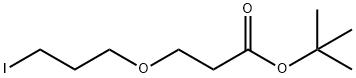 Propanoic acid, 3-(3-iodopropoxy)-, 1,1-dimethylethyl ester Structure