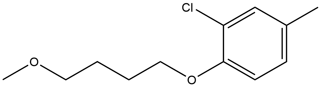 2-Chloro-1-(4-methoxybutoxy)-4-methylbenzene Structure