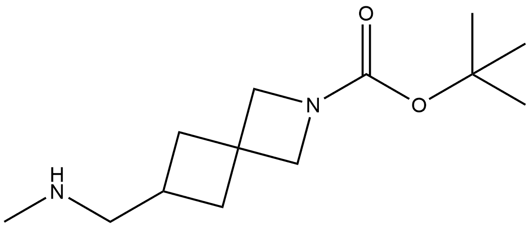 tert-butyl 6-[(methylamino)methyl]-2-azaspiro[3.3]heptane-2-carboxylate Structure