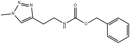 Carbamic acid, N-[2-(1-methyl-1H-1,2,3-triazol-4-yl)ethyl]-, phenylmethyl ester 구조식 이미지