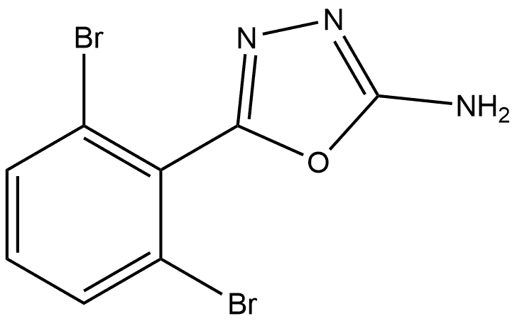 5-(2,6-Dibromophenyl)-1,3,4-oxadiazol-2-amine Structure