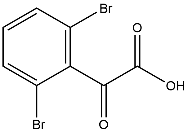 2-(2,6-dibromophenyl)-2-oxoacetic acid Structure