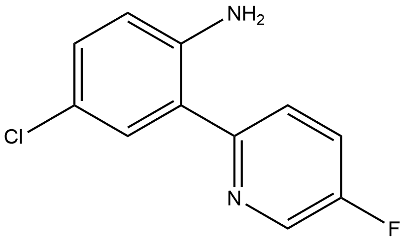 4-Chloro-2-(5-fluoro-2-pyridinyl)benzenamine Structure