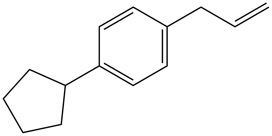 1-Cyclopentyl-4-(2-propen-1-yl)benzene Structure