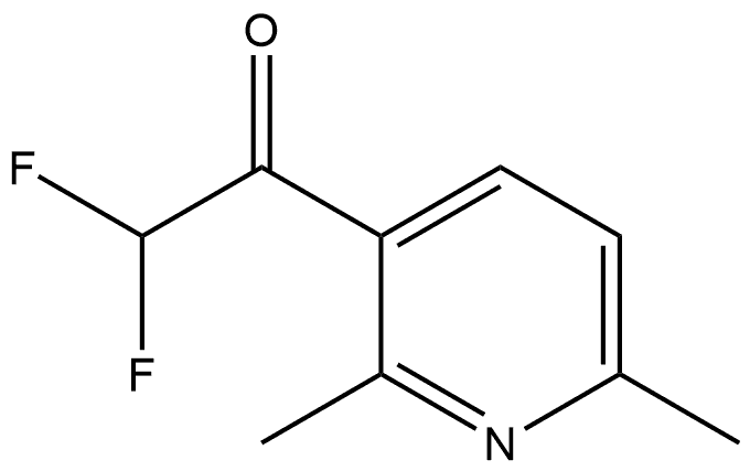 1-(2,6-Dimethyl-3-pyridinyl)-2,2-difluoroethanone Structure