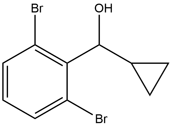 2,6-Dibromo-α-cyclopropylbenzenemethanol Structure