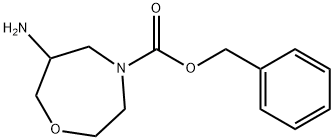 benzyl 6-amino-1,4-oxazepane-4-carboxylate Structure