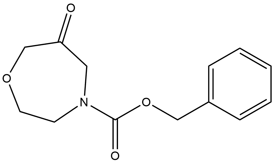 benzyl 6-oxo-1,4-oxazepane-4-carboxylate Structure