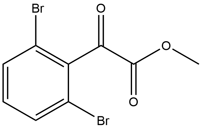 Methyl 2,6-dibromo-α-oxobenzeneacetate Structure