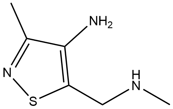 3-methyl-5-((methylamino)methyl)isothiazol-4-amine Structure