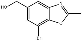 7-Bromo-2-methyl-5-benzoxazolemethanol 구조식 이미지