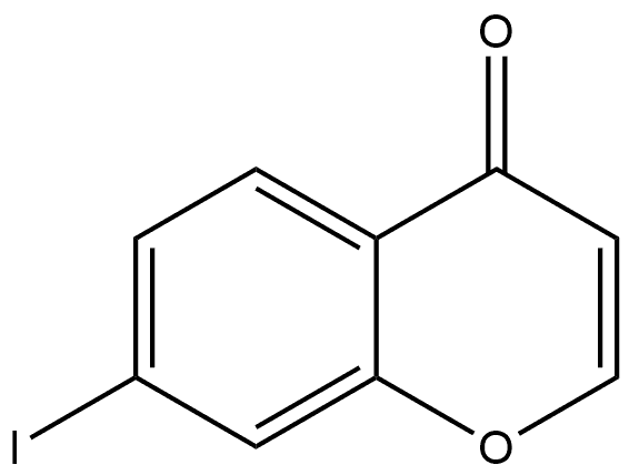 7-Iodo-4H-1-benzopyran-4-one Structure