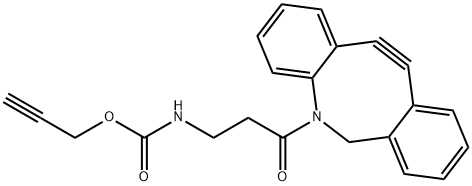 Carbamic acid, N-[3-(11,12-didehydrodibenz[b,f]azocin-5(6H)-yl)-3-oxopropyl]-, 2-propyn-1-yl ester Structure