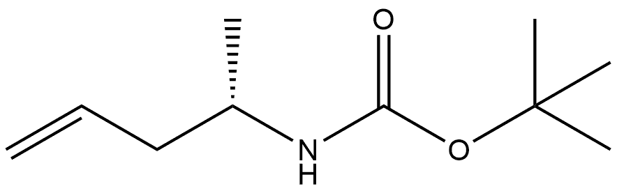 (S)-N-BOC-pent-4-en-2-amine Structure