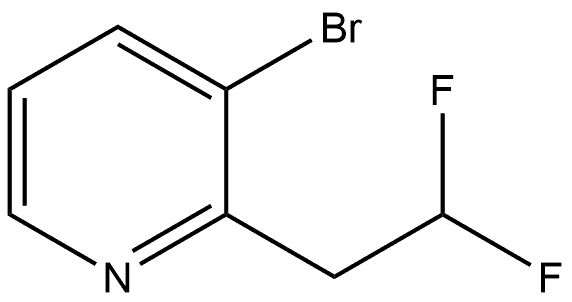 3-Bromo-2-(2,2-difluoroethyl)pyridine Structure