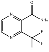 2-Pyrazinecarboxamide, 3-(trifluoromethyl)- Structure