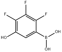 Boronic acid, B-?(2,?3,?4-?trifluoro-?5-?hydroxyphenyl)?- 구조식 이미지