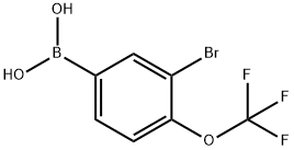 Boronic acid, B-[3-bromo-4-(trifluoromethoxy)phenyl]- Structure