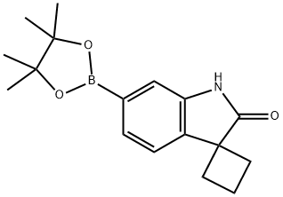 Spiro[cyclobutane-1,3'-[3H]indol]-2'(1'H)-one, 6'-(4,4,5,5-tetramethyl-1,3,2-dioxaborolan-2-yl)- Structure