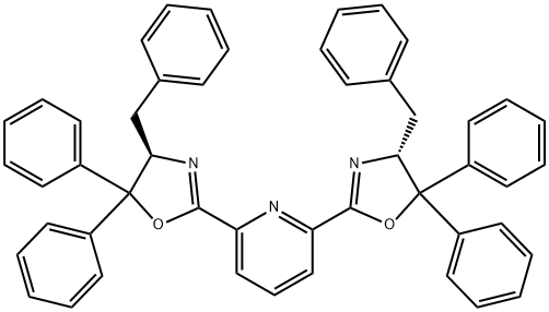 2,6-bis((R)-4-benzyl-5,5-diphenyl-4,5-dihydrooxazol-2-yl)pyridine Structure