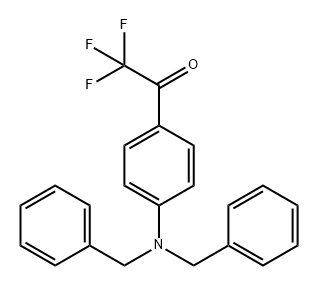 Ethanone, 1-[4-[bis(phenylmethyl)amino]phenyl]-2,2,2-trifluoro- Structure