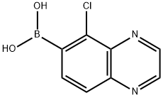 Boronic acid, B-(5-chloro-6-quinoxalinyl)- 구조식 이미지