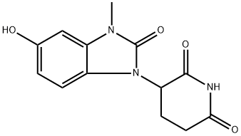 3-(5-hydroxy-3-methyl-2-oxo-2,3-dihydro-1H-benzo[d]imidazol-1-yl)piperidine-2,6-dione Structure