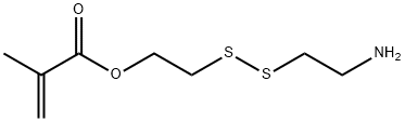 2-Propenoic acid, 2-methyl-, 2-[(2-aminoethyl)dithio]ethyl ester Structure