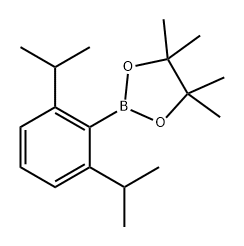 1,3,2-Dioxaborolane, 2-[2,6-bis(1-methylethyl)phenyl]-4,4,5,5-tetramethyl- Structure