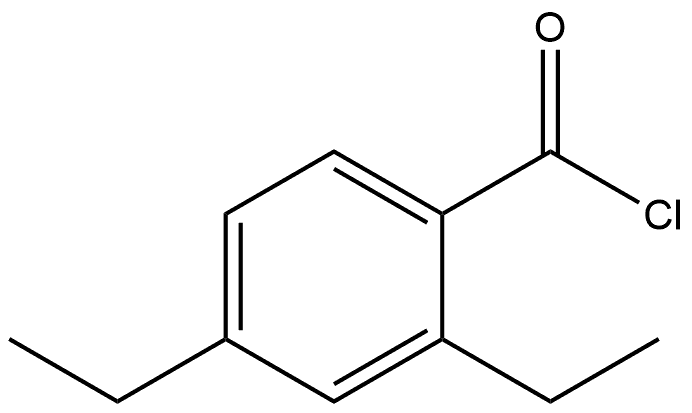 2,4-Diethylbenzoyl chloride Structure