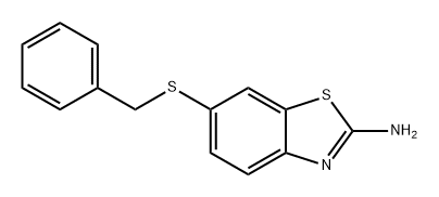 2-Benzothiazolamine, 6-[(phenylmethyl)thio]- Structure