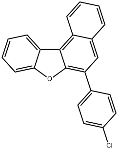 Benzo[b]naphtho[1,2-d]furan, 6-(4-chlorophenyl)- Structure