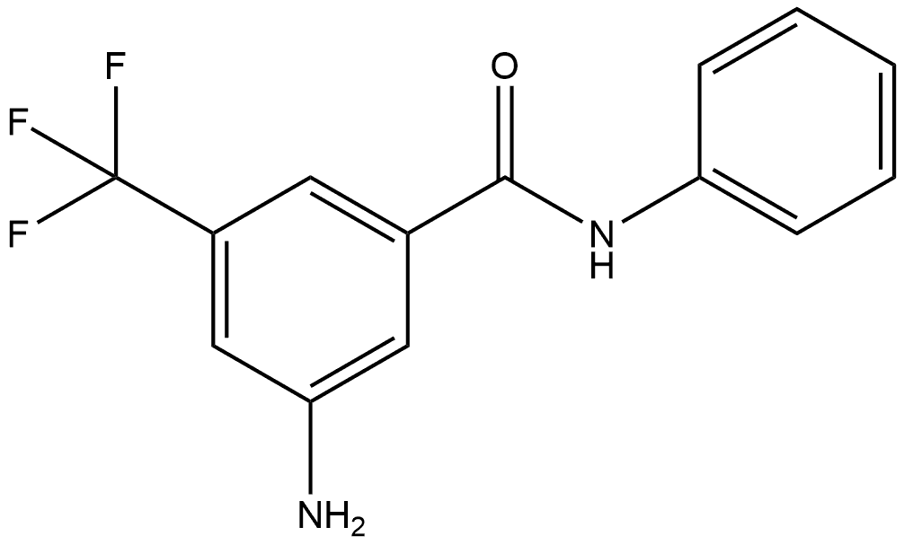 3-Amino-N-phenyl-5-(trifluoromethyl)benzamide Structure