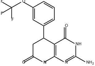 2-amino-5-[3-(trifluoromethoxy)phenyl]-3H,4H,5H,
6H,7H,8H-pyrido[2,3-d]pyrimidine-4,7-dione Structure