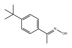 Ethanone, 1-[4-(1,1-dimethylethyl)phenyl]-, oxime, (1E)- Structure