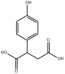 Butanedioic acid, 2-(4-hydroxyphenyl)- 구조식 이미지