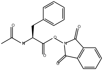 Phenylalanine, N-acetyl-, 1,3-dihydro-1,3-dioxo-2H-isoindol-2-yl ester Structure