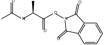 Alanine, N-acetyl-, 1,3-dihydro-1,3-dioxo-2H-isoindol-2-yl ester Structure