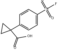 1-?[4-?(fluorosulfonyl)?phenyl]?-Cyclopropanecarboxyl?ic acid Structure