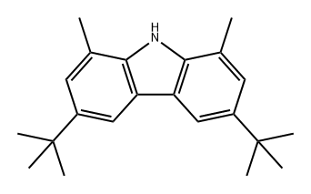 9H-Carbazole, 3,6-bis(1,1-dimethylethyl)-1,8-dimethyl- Structure