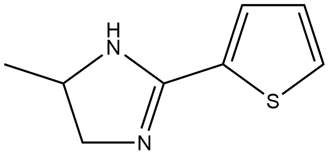 5-Methyl-2-(2-thienyl)-4,5-dihydroimidazole Structure