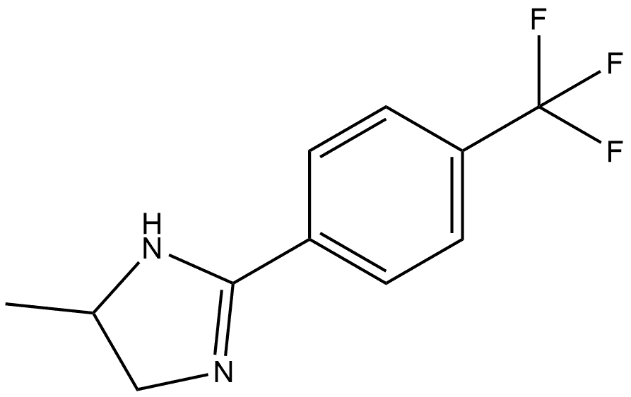 5-Methyl-2-[4-(trifluoromethyl)phenyl]-4,5-dihydro-1H-imidazole Structure