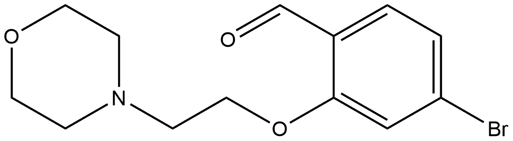 4-Bromo-2-[2-(4-morpholinyl)ethoxy]benzaldehyde Structure