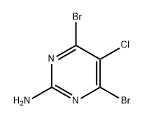 2-Pyrimidinamine, 4,6-dibromo-5-chloro- Structure