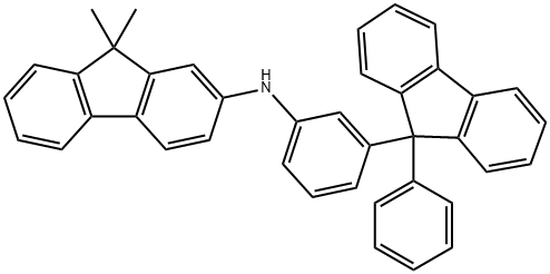 9,9-Dimethyl-N-[3-(9-phenyl-9H-fluoren-9-yl)phenyl]-9H-fluoren-2-amine Structure