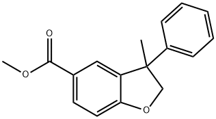 Methyl 3-methyl-3-phenyl-2,3-dihydrobenzofuran-5-carboxylate Structure