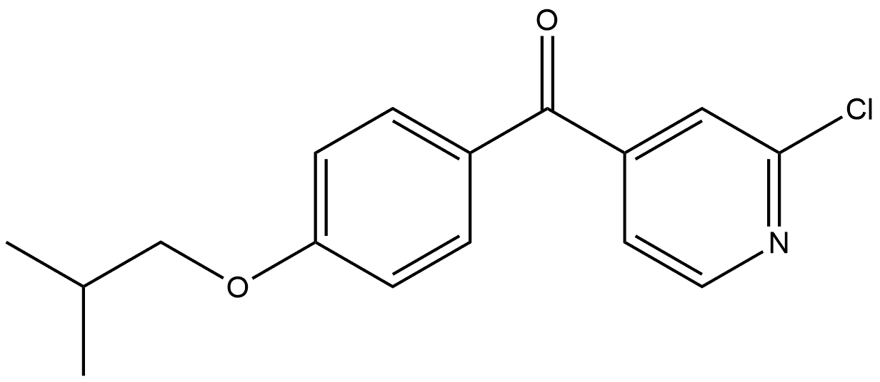 (2-Chloro-4-pyridinyl)[4-(2-methylpropoxy)phenyl]methanone Structure