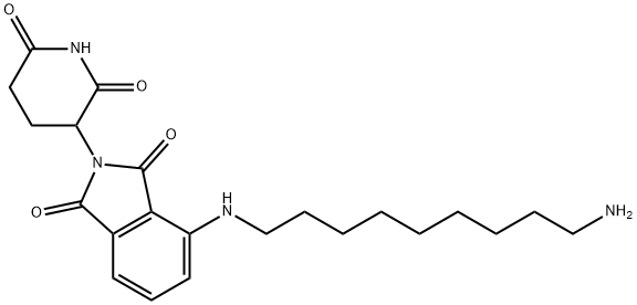 1H-Isoindole-1,3(2H)-dione, 4-[(9-aminononyl)amino]-2-(2,6-dioxo-3-piperidinyl)- Structure