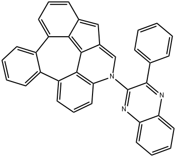 1-(3-phenylquinoxalin-2-yl)-1H-1-azadibenzo[g,ij]naphtho[2,1,8-cde]azulene 구조식 이미지